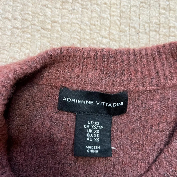 🍁Adrienne Vittadini sweater women XS stretchy polyester acrylic nylon wool soft - Picture 4 of 4